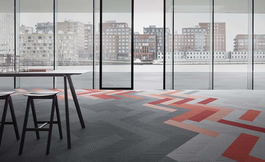 Commercial-grade carpet tiles