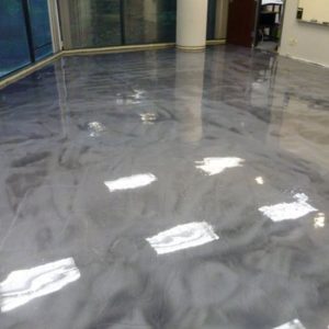 Residential epoxy floor finish in Abu Dhabi