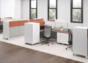 White Cubicles Office Furniture