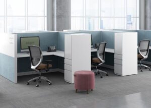 White Cubicle Office Furniture Abu Dhabi