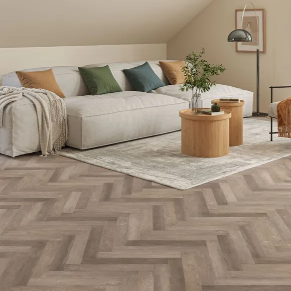 Ashwood Oak Herringbone LVT Flooring