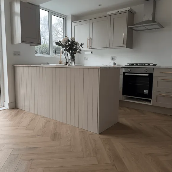 Buri Oak Herringbone Click Vinyl SPC