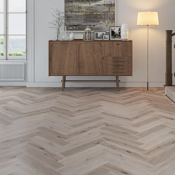 Classic Opal Herringbone Click Vinyl