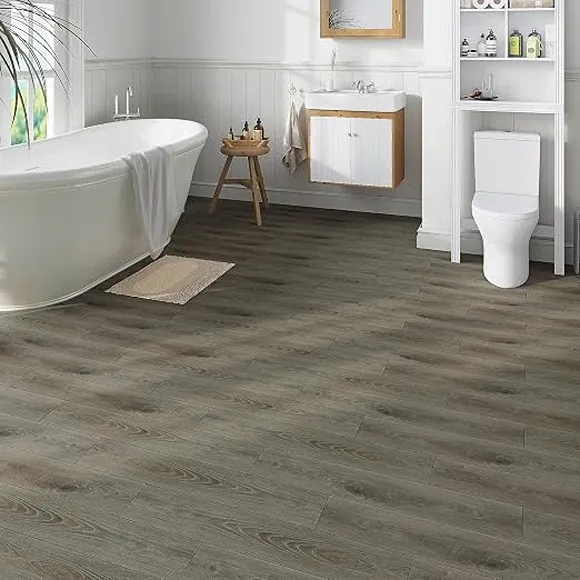 Dark Brown Peel Stick Vinyl Planks 2