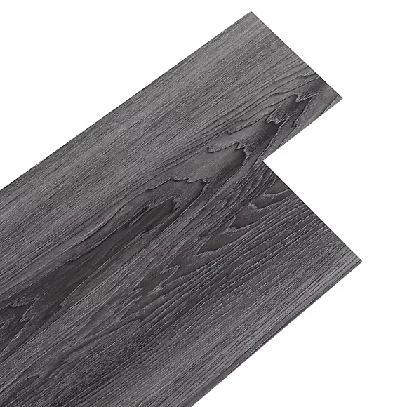 Dark Grey Rustic Wood Grain Flooring 1