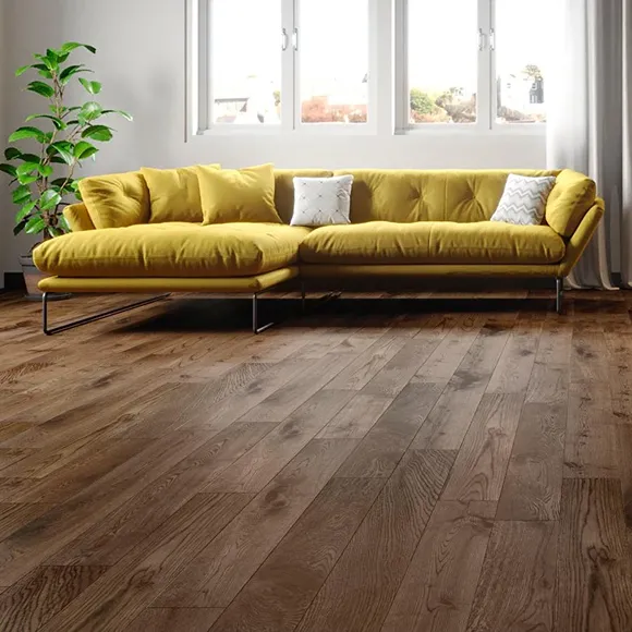 European Oak Fumed Antique Flooring