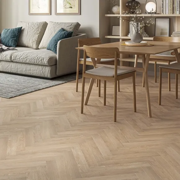 Fernvale Oak Herringbone LVT Flooring