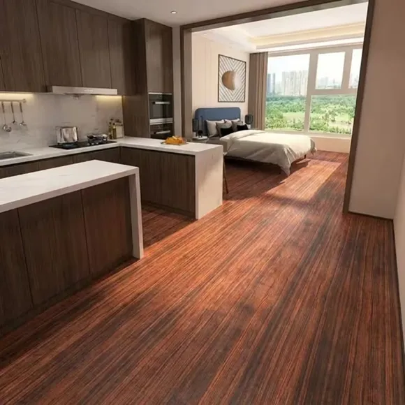 Gray Wood Peel Stick Vinyl Flooring