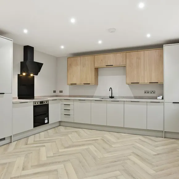 Hirame Oak Herringbone Click Vinyl SPC