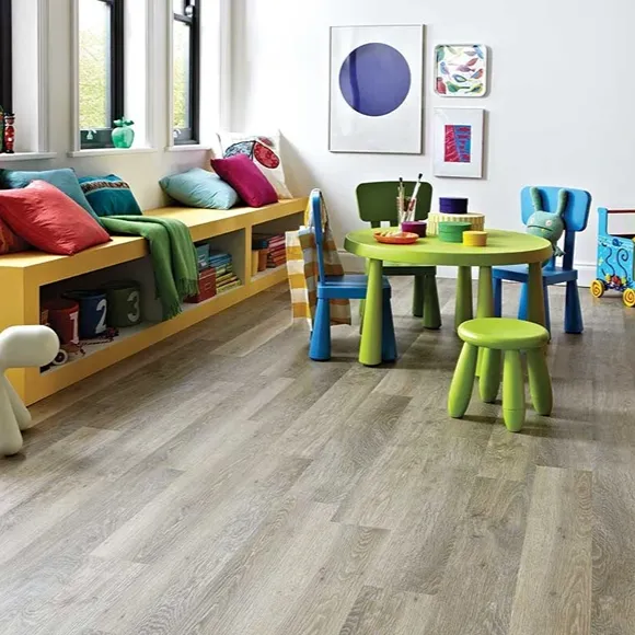 Karndean Knight Tile Lime Washed Oak Gluedown LVT