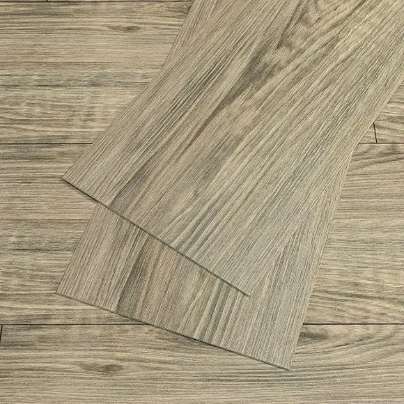 Light Brown Wood Grain Vinyl Planks 1