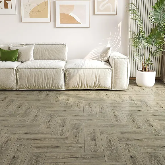 Light Brown Wood Grain Vinyl Planks 2