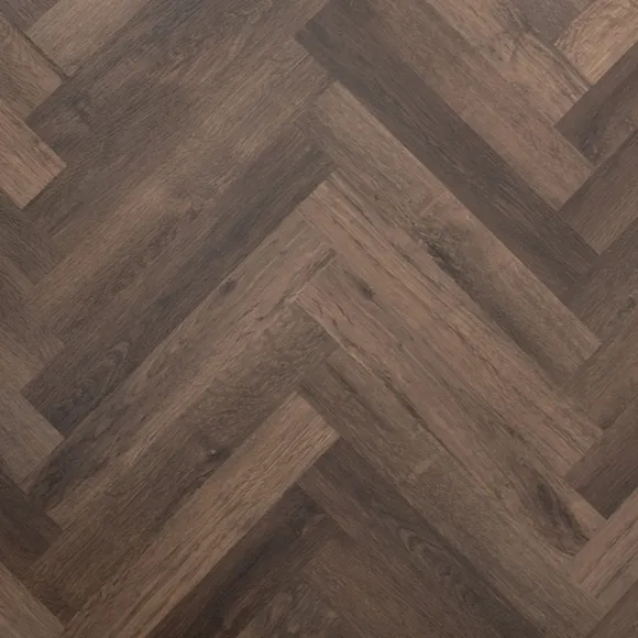 Midnight Oak Herringbone LVT Flooring 2