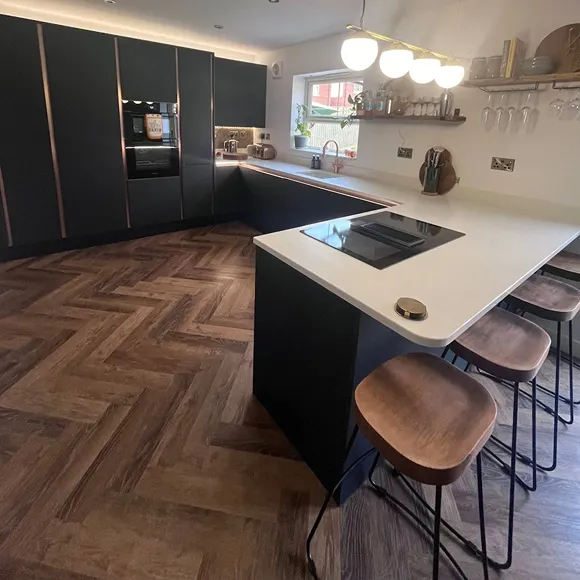 Norwegian Oak Herringbone LVT Flooring
