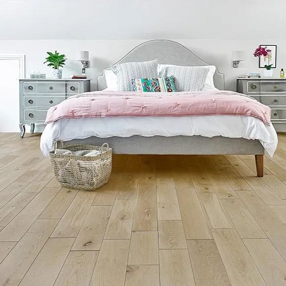 Pearl Rustic Brushed Wood Flooring