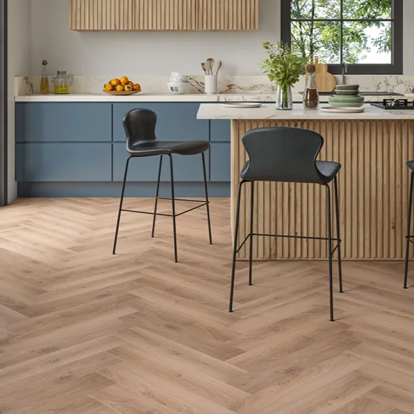 Pine Valley Oak Herringbone LVT Flooring