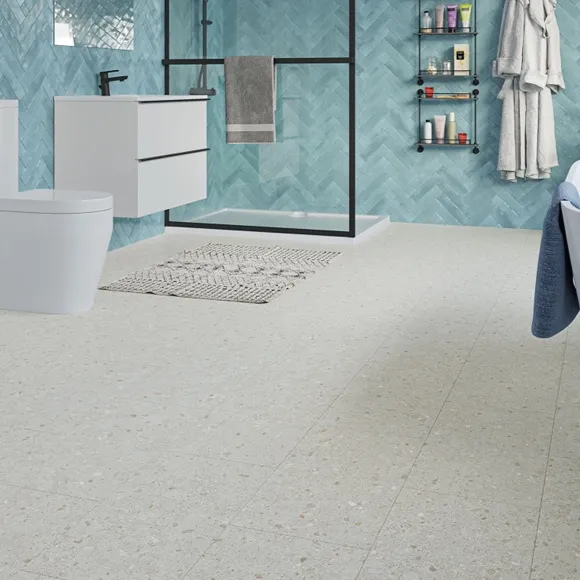 Platinum Speckle Contemporary Tile Flooring