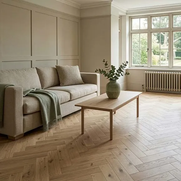 Rustic Herringbone Invisible Engineered Flooring