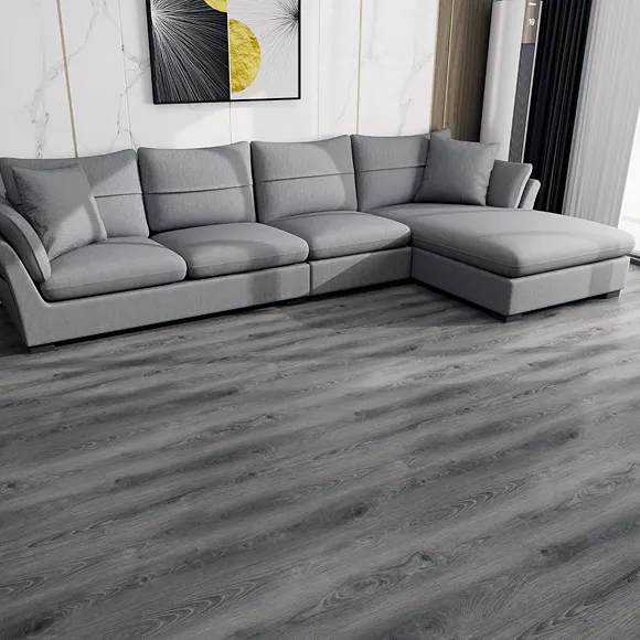 Smoke Grey Peel Stick Vinyl Flooring