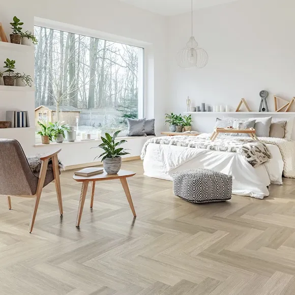 Snowcap Poplar Herringbone LVT