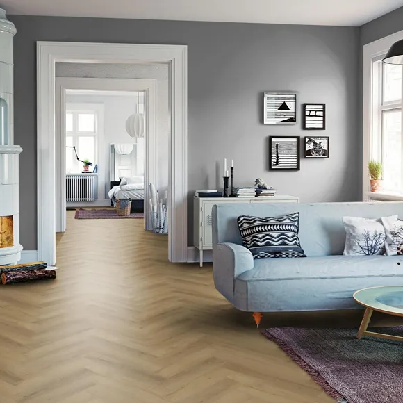 Waffle Oak Herringbone Click Vinyl SPC