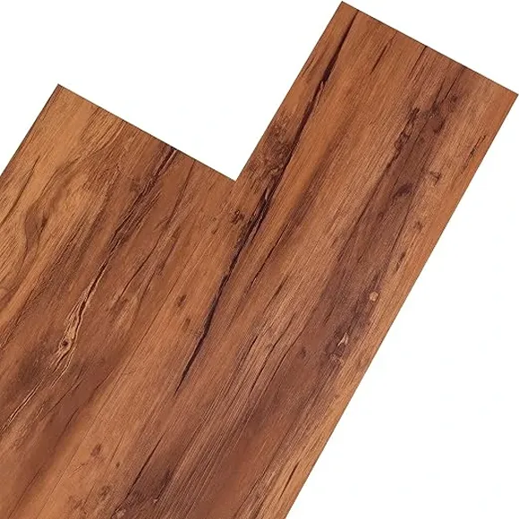 Warm Brown Peel Stick Vinyl Flooring 2