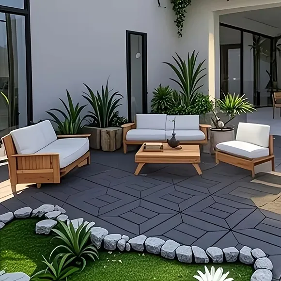 Waterproof Composite Click Lock Outdoor Flooring