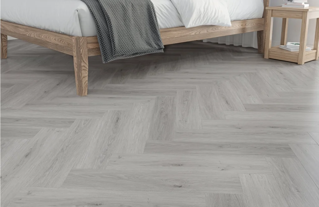 Pewter Oak Parquet Flooring